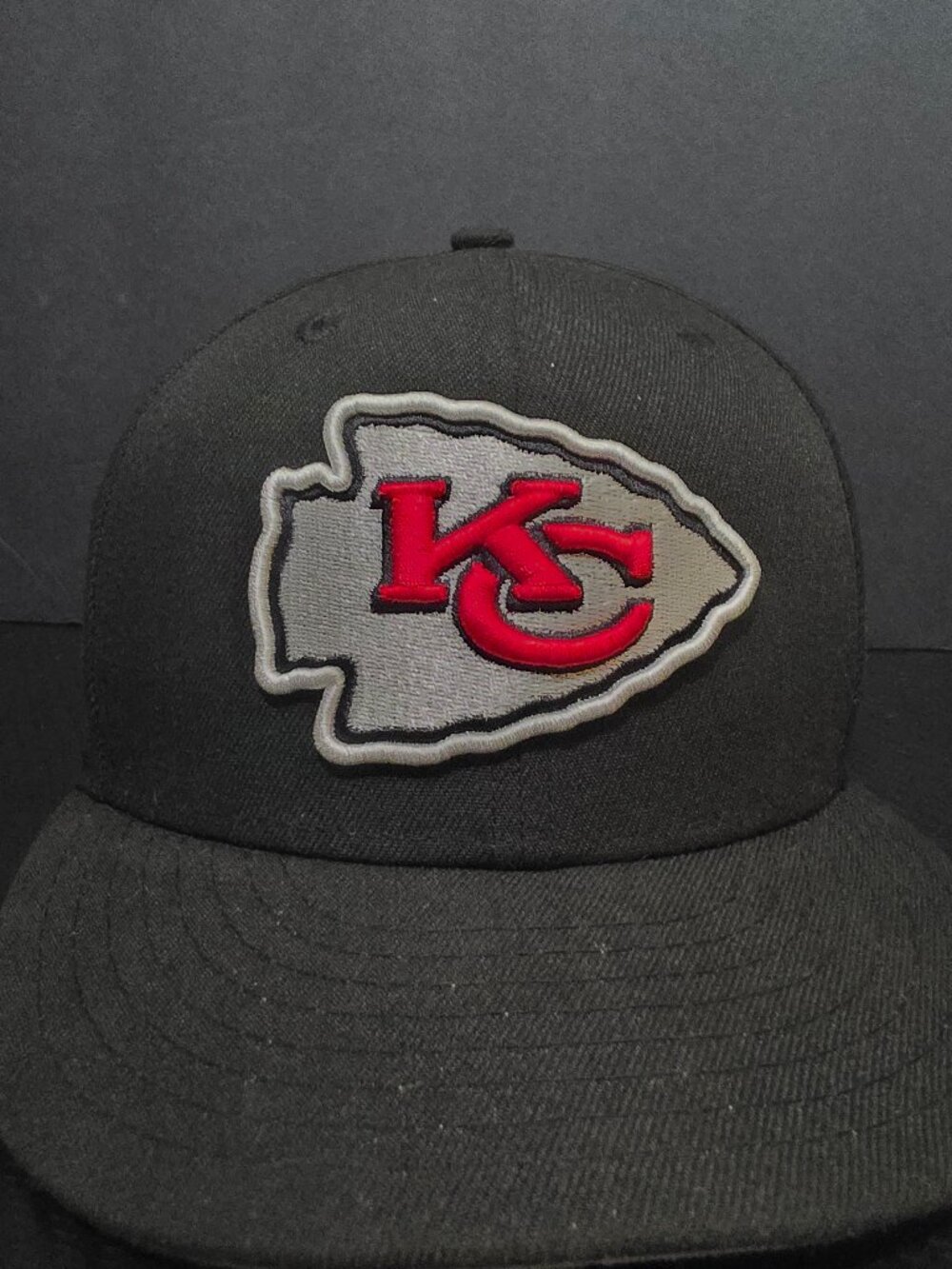 KANSAS CITY KC CHIEFS New Era 9FIFTY Snapback Adjustable Hat Cap Black/gray